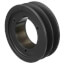 2 Groove Cast Iron Split Taper Sheave, A, B, 5V Belt, 4.88" OD