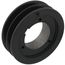 2 Groove Cast Iron Split Taper Sheave, A, B, 5V Belt, 5.28" OD