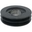 2 Groove Cast Iron Split Taper Sheave, A, B, 5V Belt, 6.28" OD