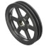 2 Groove Cast Iron Classical Gripbelt Sheave, 4L or A, 5L or B Belt, 9.75" OD