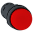 Harmony XB7 Monolithic Projecting Push Button, Unmarked, Spring Return, 1 NC - Red