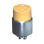 15A, 125V NEMA 5-15R, 2P, 3W, Connector, Straight Blade, Armored, Grounding, Steel