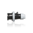20A, 347/600V 3-Phase, 4P, 5W, LEV Series IEC 60309-1 & 60309-2-Rated Pin & Sleeve Plug, IP66/67/68/IP69K, Watertight (Black)