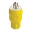 20A, 125/250V NEMA L14-20P, 3P, 4W, Locking Plug, Grounding, Wetguard (Yellow)