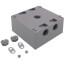 2-Gang, 1/2", 5 Holes Raintight Device Box (Silver)