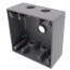 2-Gang, 1/2", 5 Holes Raintight Device Box (Silver)