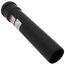 2" x 12" PolyPro Black UV Resistant Single Wall Straight Pipe w/ LB2