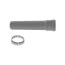 2" x 72" PolyPro Single Wall Straight Pipe w/ Locking Clamp