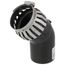 2" PolyPro 45° Black UV Resistant Elbow w/ LB2