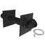 2" Single Horizontal Black Termination Metal w/ LB2