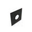 4" PolyPro Black Wall Plate