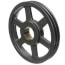 2 Groove Cast Iron Split Taper Sheave, 5V Belt, 12.5" OD