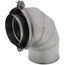 6" x 90-Degree Z-Vent Double Wall Elbow w/ ZV-Clamp