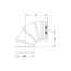 10" x 90° Z-Vent Single Wall Elbow