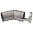 3" x 45° Z-Vent Single Wall Elbow fits Seam Pipe
