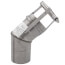 3" x 45° Z-Vent Single Wall Elbow fits Seam Pipe
