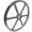 2 Groove Cast Iron Split Taper Sheave, A, B Belt, 25.35" OD