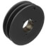 2 Groove Cast Iron Split Taper Sheave, A, B Belt, 5.95" OD