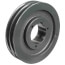 2 Groove Cast Iron Split Taper Sheave, A, B Belt, 8.35" OD
