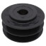 2 Groove Cast Iron Variable Pitch Sheave w/ 1-3/8" Bore, 6" OD