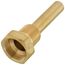 3/4" NPT Lead Free Brass Thermowell with 3-1/2" Stem, 1-7/10" Insertion