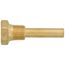 3/4" NPT Lead Free Brass Thermowell with 3-1/2" Stem, 1-7/10" Insertion
