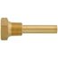3/4 NPT Brass Thermowell with 3-1/2" Stem, 2-1/2" Insertion