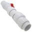 1-1/2" PVC "Quiet Check" Solvent Weld w/ Quarter Turn Ball Valve (White Valve Body)