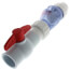 1-1/2" PVC "Quiet Check" Solvent Weld w/ Quarter Turn Ball Valve (Clear Valve Body)