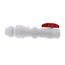 2" PVC "Quiet Check" Solvent Weld w/ Quarter Turn Ball Valve (White Valve Body)