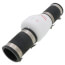 1-1/2" PVC "Quiet Check" Solvent Weld w/ Hose Clamp (White Valve Body)