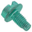 Thread-Forming, Hole-Finding Combination Hex Grounding Screw (Card of 50)