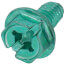 Thread-Forming, Hole-Finding Combination Hex Grounding Screw (Card of 50)