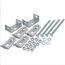 Wall Mounted Suspended Platform w/ Steel Drain  (24" x 24" Pan x 4" Pan)