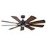 Gentry LED 65" Fan (Distressed Black)