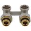 1-Pipe Angled Isolation Valve for Panel Radiators