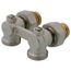 1-Pipe Angled Isolation Valve for Panel Radiators