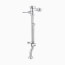 Royal Exposed Manual Single Flush Water Closet Bedpan Washer Flushometer - Polished Chrome (1.28 GPF/4.8 LPF)
