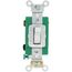 Double-Pole, Specification Grade Toggle Switch, 30A - White (120/277V)