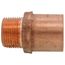 1" x 3/4" Copper x Male Adapter