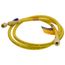 1/4" Left-Handed Adapter & Hose for R-32/454B, 45-Degree w/ Ball Valve