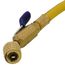 1/4" Left-Handed Adapter & Hose for R-32/454B, 45-Degree w/ Ball Valve