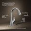 Rival 1-Handle Pull Down Kitchen Faucet (Polished Chrome), K-30469-CP