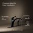 Rival 1-Handle Swing Spout Kitchen Faucet with Spray (Matte Black), K-30471-BL