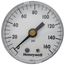2" Back Mount Pressure Indicating Gauge, 0-160 psi (1/4" NPT)