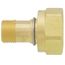 Brass Cylinder Adapters, CGA-520 B Tank Acetylene To CGA-200 Commercial Acetylene