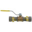 1/2" MegaPressG Bronze Ball Valve w/ Carbon Steel Press Ends