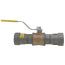 3/4" MegaPressG Bronze Ball Valve w/ Carbon Steel Press Ends