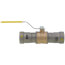 1" MegaPressG Bronze Ball Valve w/ Carbon Steel Press Ends