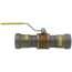 1-1/4" MegaPressG Bronze Ball Valve w/ Carbon Steel Press Ends